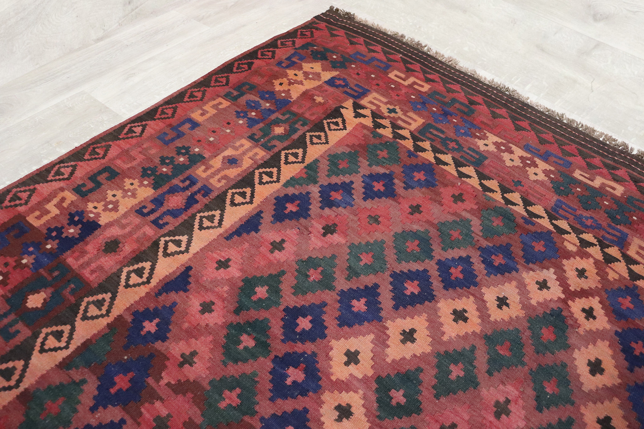 320x210    cm Afghan natural colors nomadic Kilim rug  No:   247