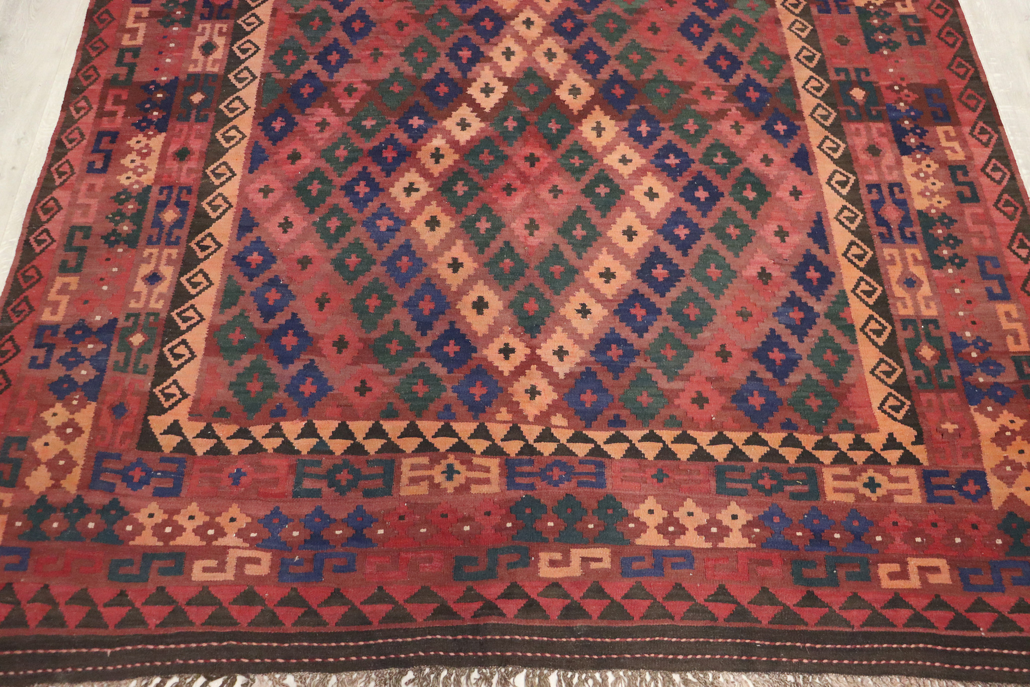 320x210    cm Afghan natural colors nomadic Kilim rug  No:   247