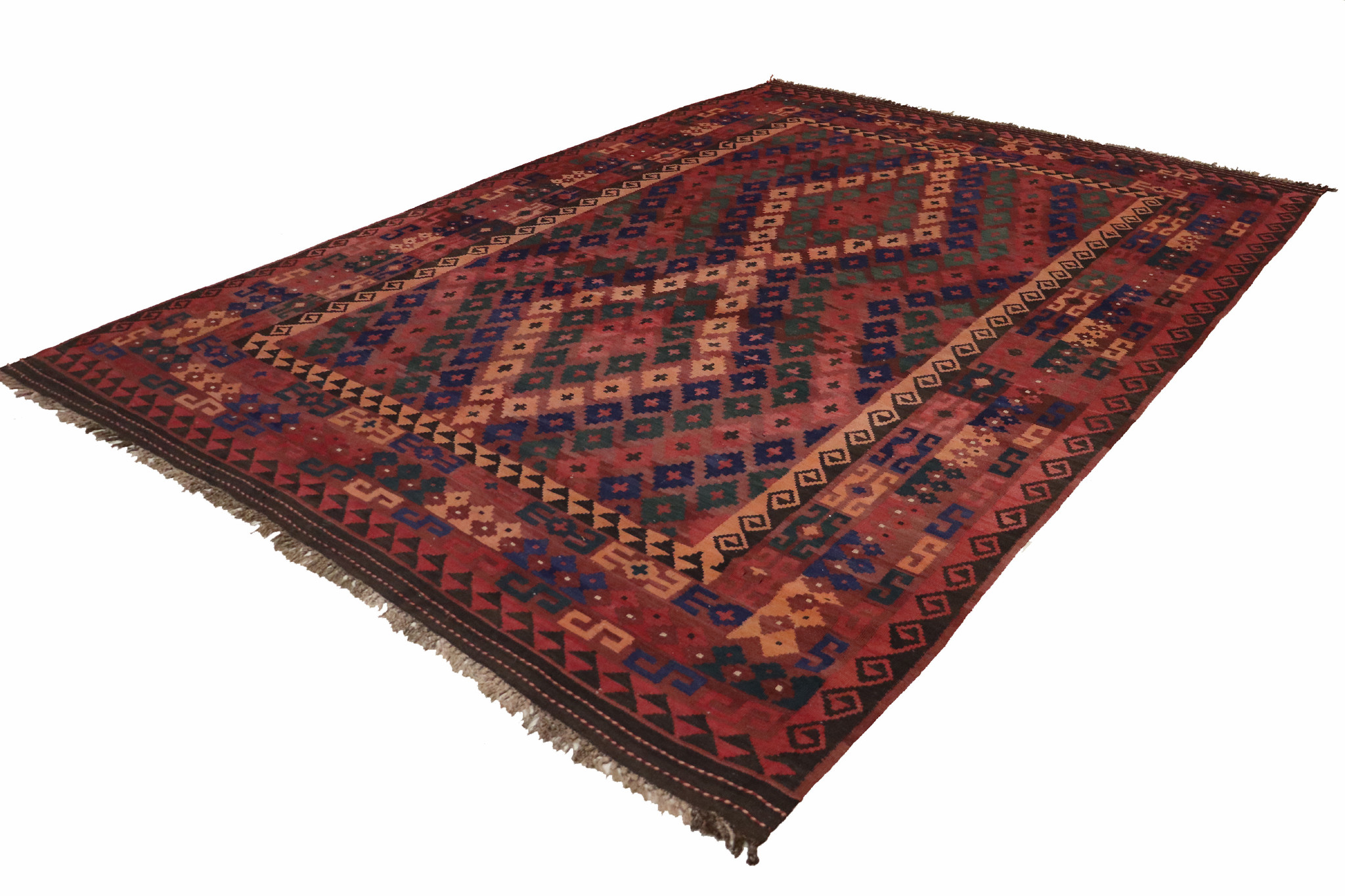 320x210    cm Afghan natural colors nomadic Kilim rug  No:   247