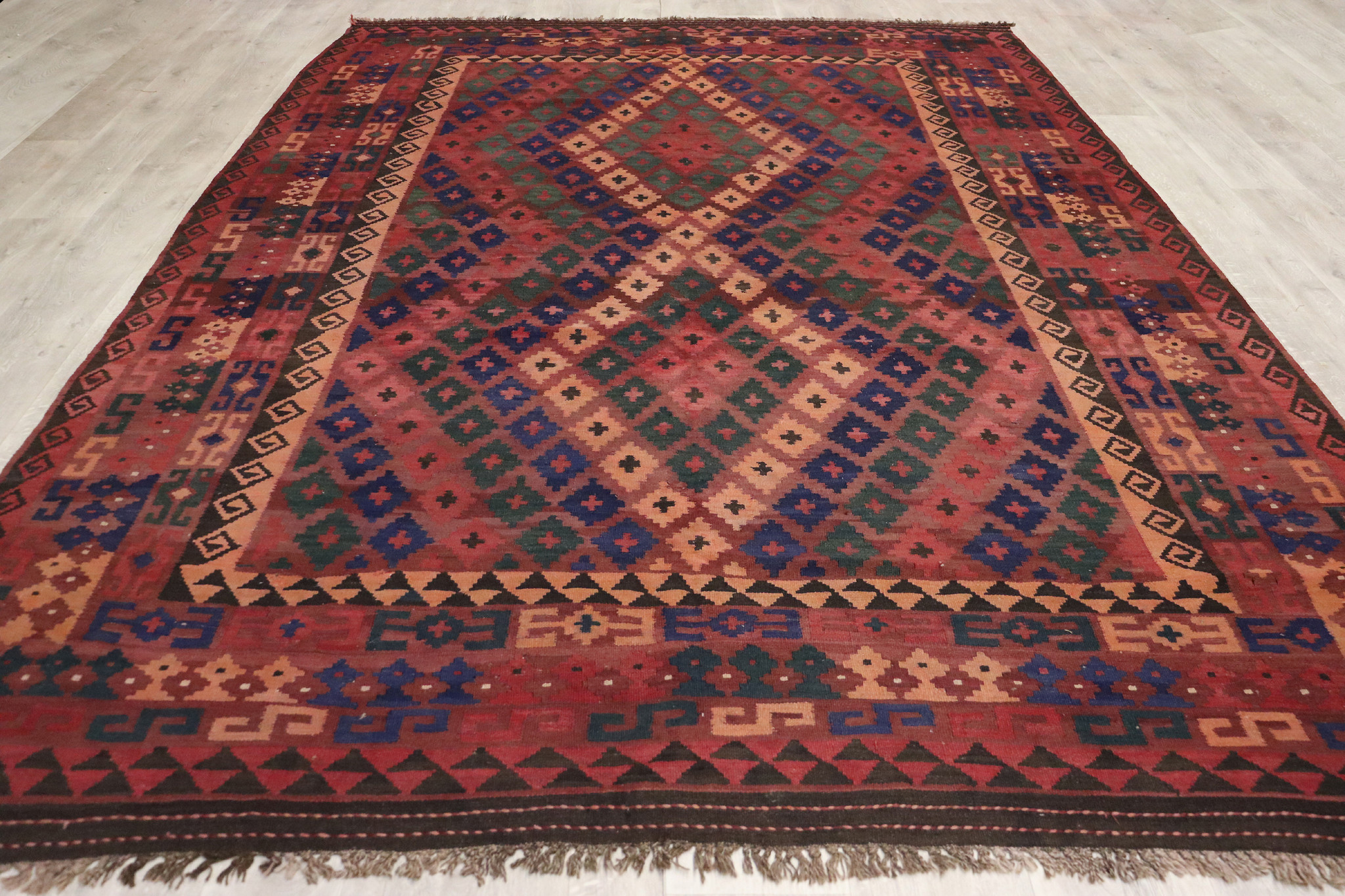 320x210    cm Afghan natural colors nomadic Kilim rug  No:   247