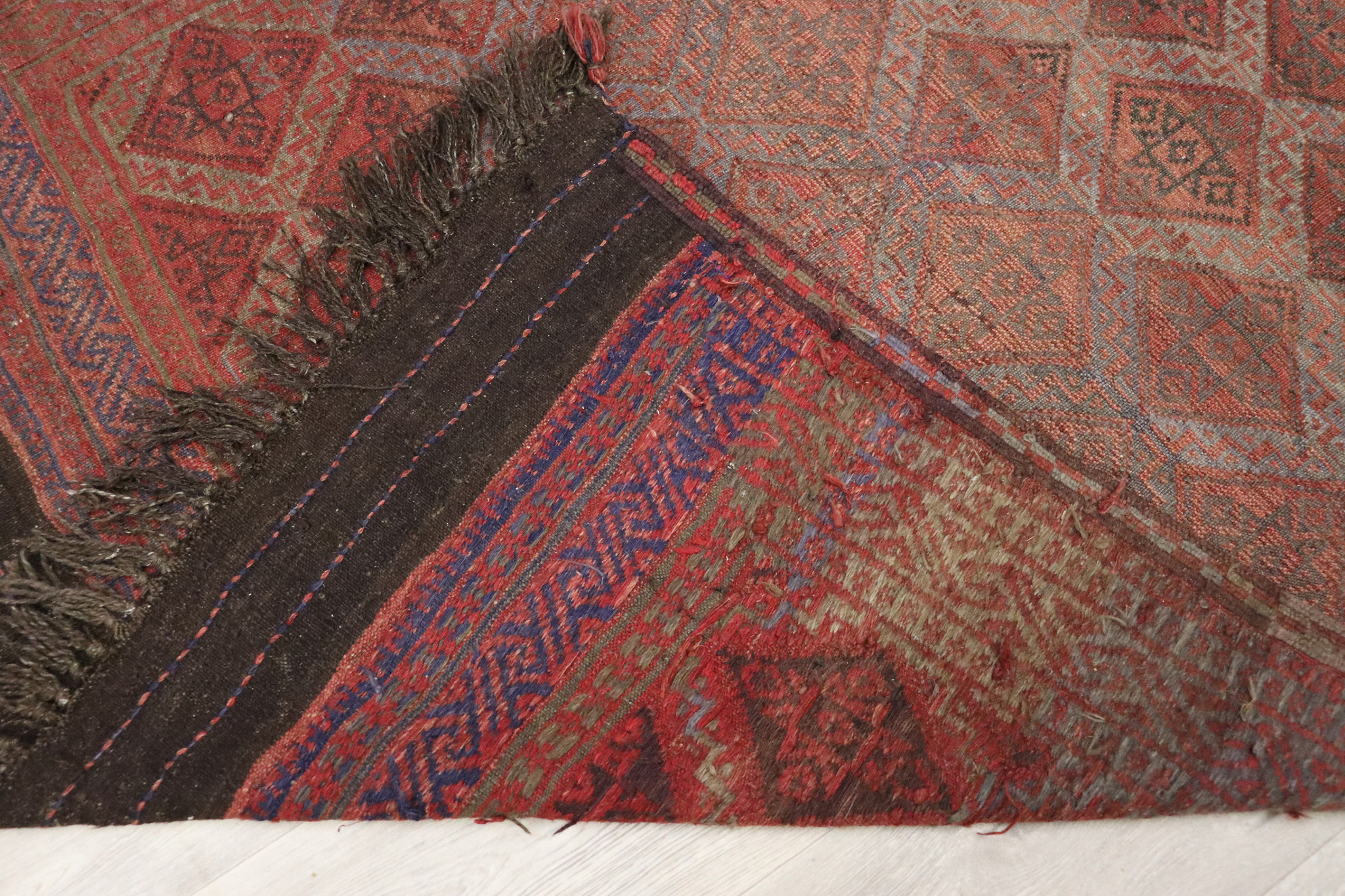 260x130 cm Afghan natural colors nomadic Sarma Kilim rug  No:  491