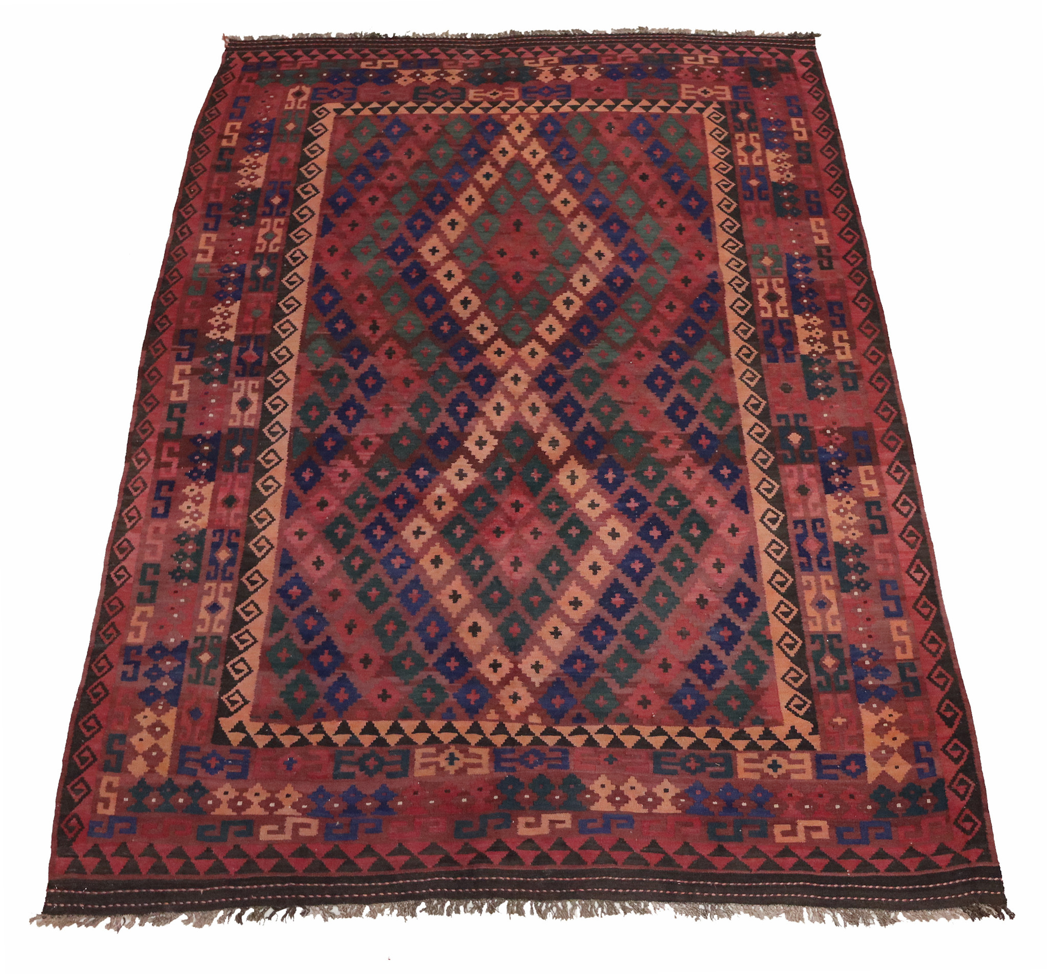 320x210    cm Afghan natural colors nomadic Kilim rug  No:   247
