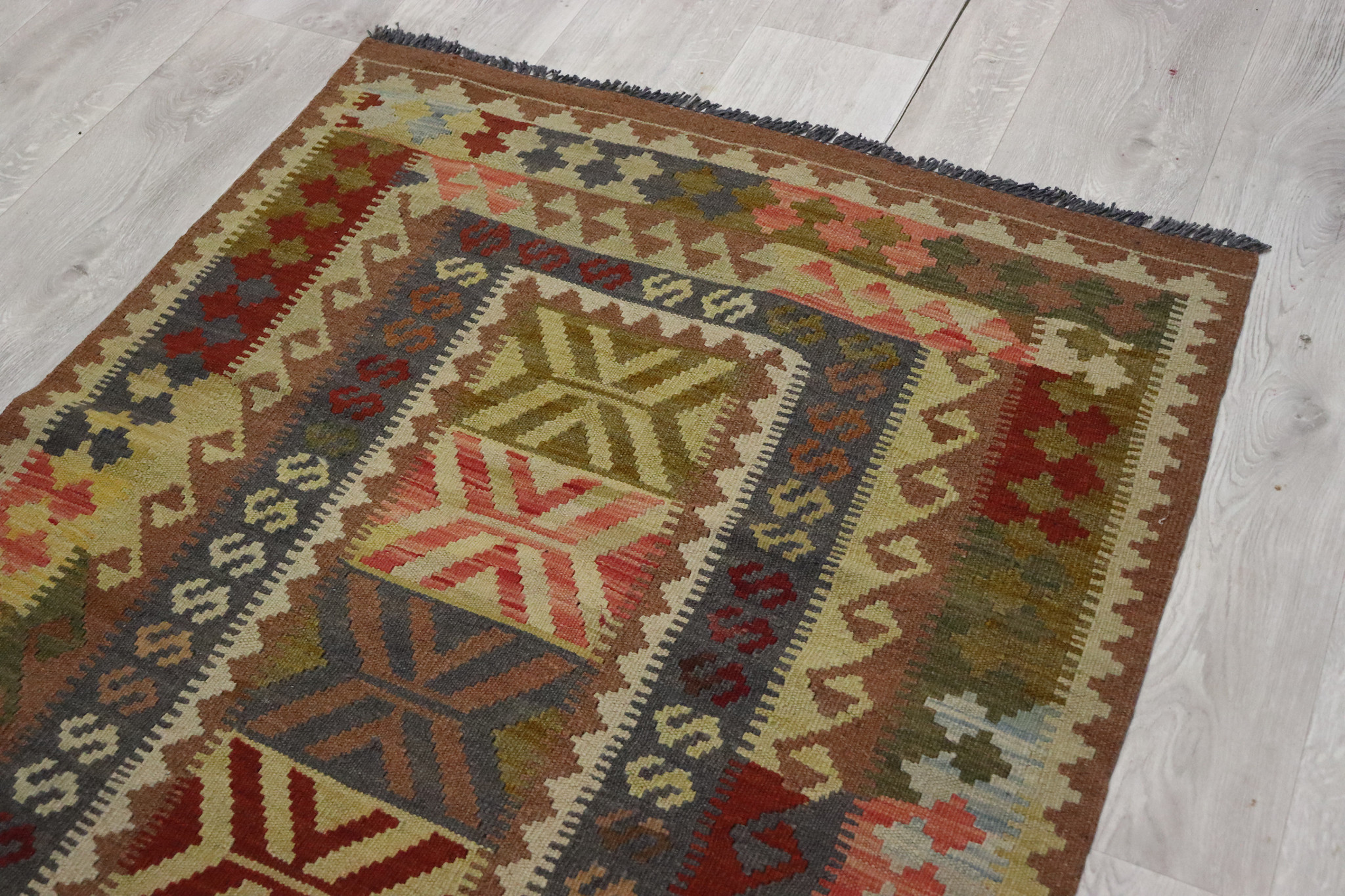 210x100 cm handgewebte nomaden orientt chobi Kelim aus Afghanistan  Nr: 22/1