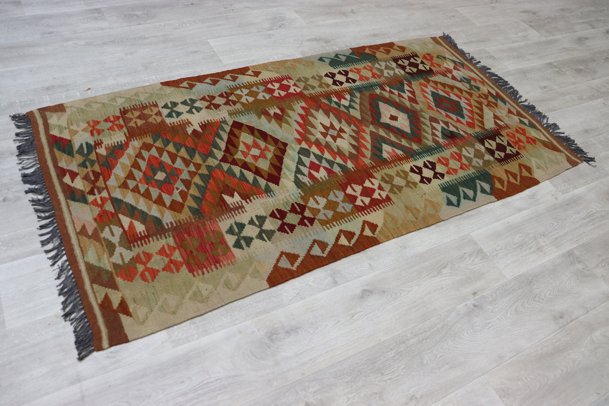 195x98 cm  oriental Handmade nomadic chobi kilim from Afghanistan No: 31