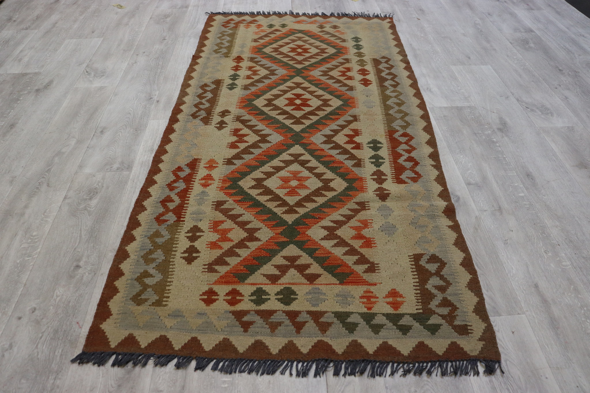 206x102 cm  oriental Handmade nomadic chobi kilim from Afghanistan No: 42