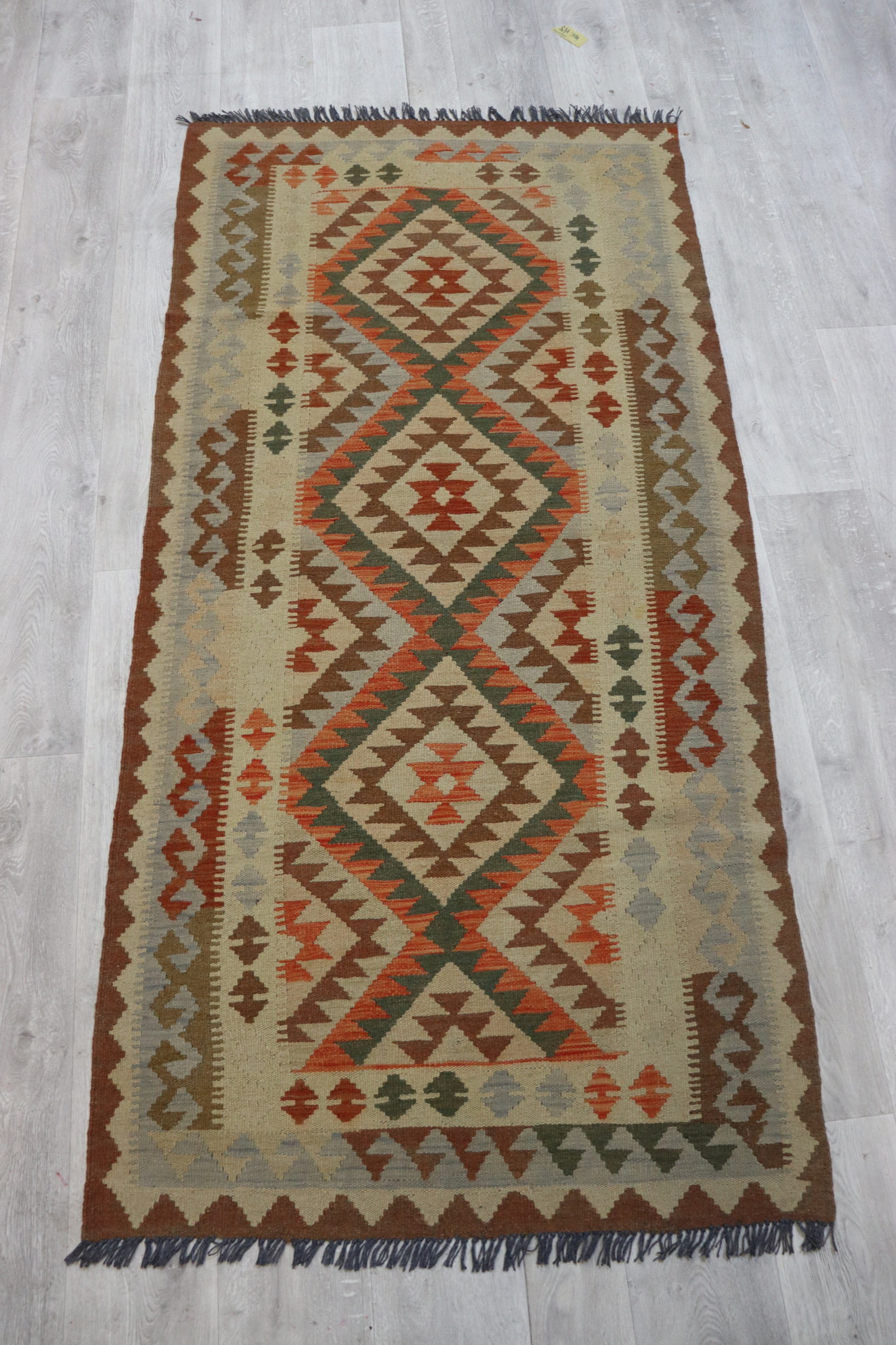 206x102 cm  oriental Handmade nomadic chobi kilim from Afghanistan No: 42