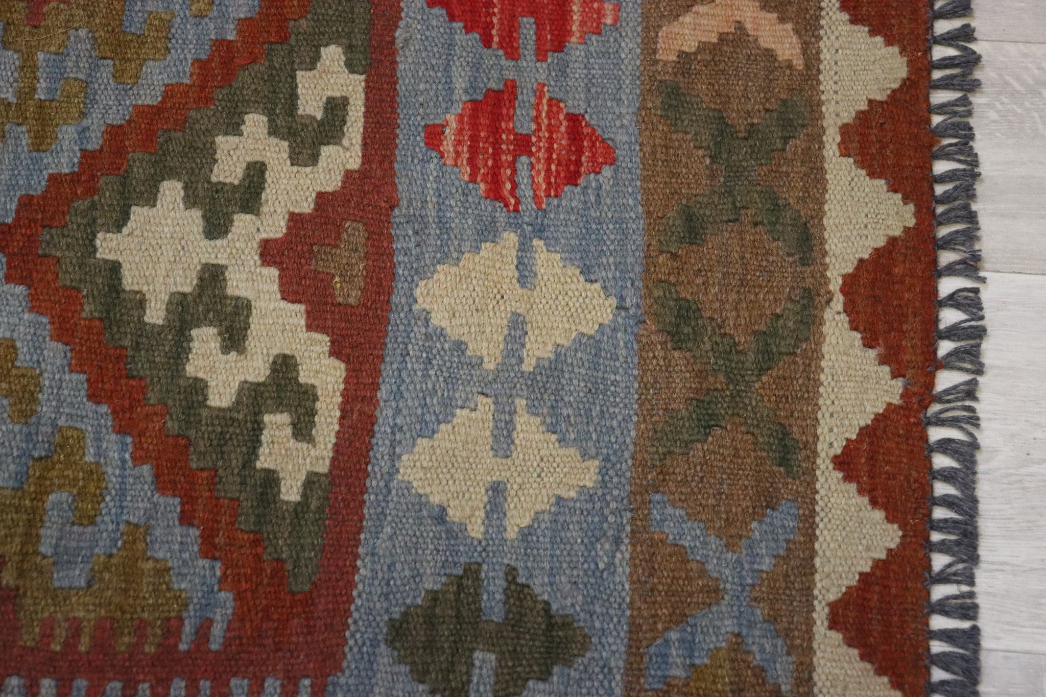 205x103 cm  oriental Handmade nomadic chobi kilim from Afghanistan No: 3534