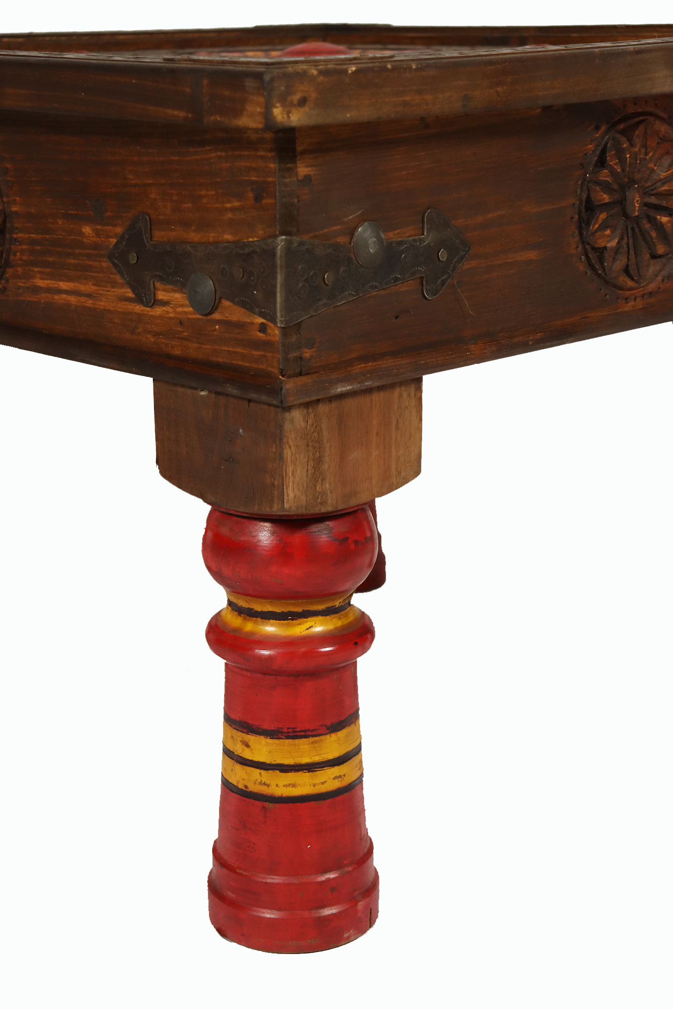 60x60 cm Massivholz handgeschnitzte Teetisch kolonialstil Wohnzimmertisch Tisch tisch  PJ