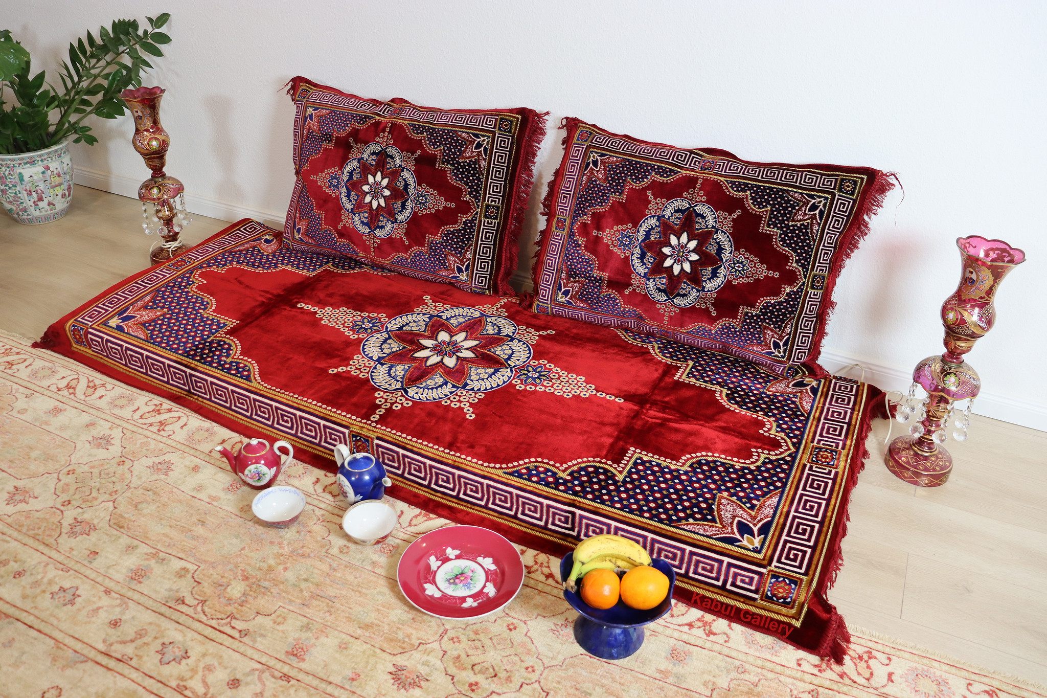 190x75 orient Sitzkissen Matratze Sitzecke Afghan toshak seating mattress (Rot /23) توشک