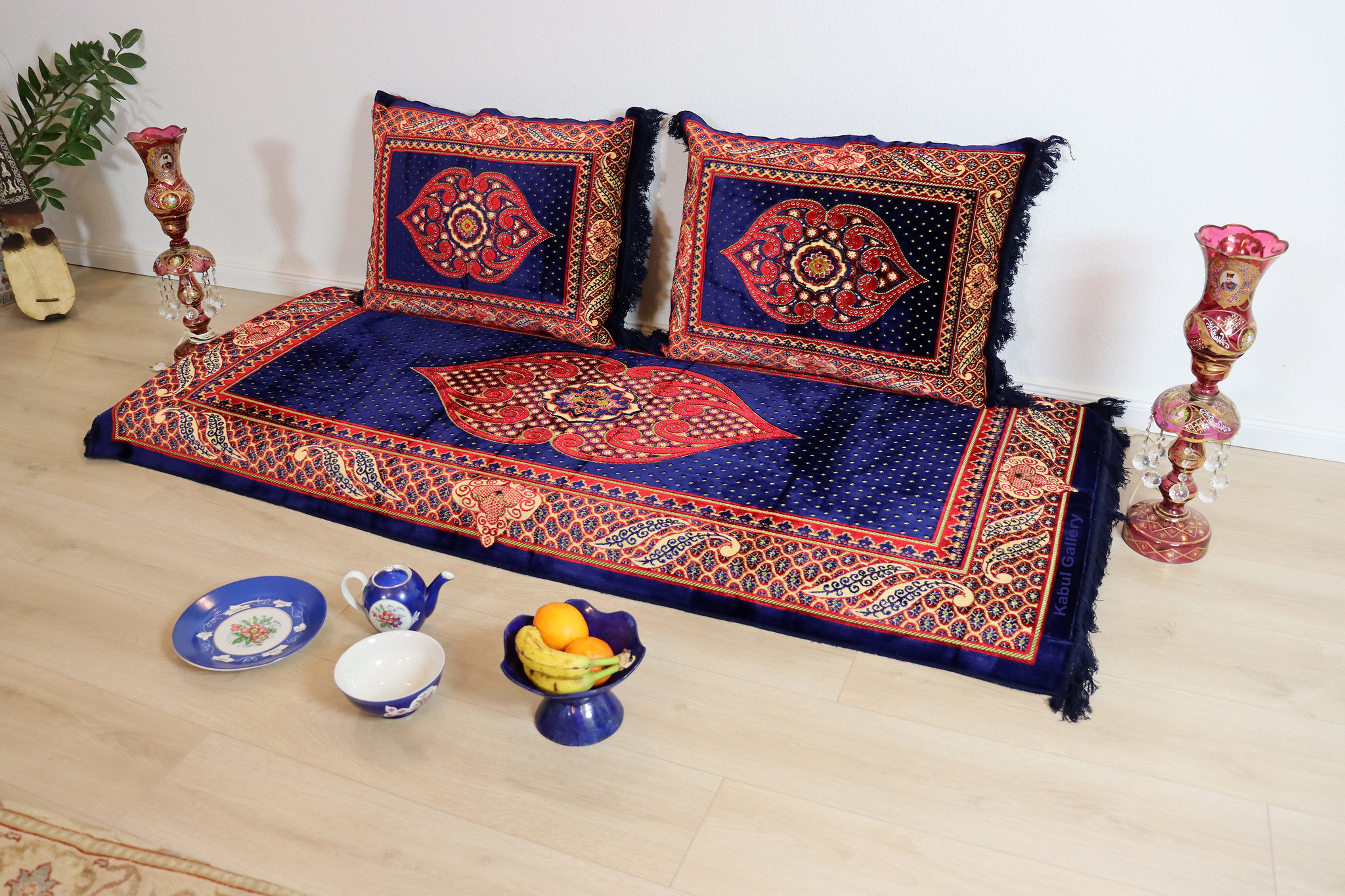 190x75 orient Sitzkissen Matratze Sitzecke Afghan toshak seating mattress (Blau /23) توشک