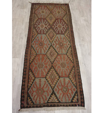 267x108 cm vintage handgewebte Nomaden Ardabil kelim  No: - 401