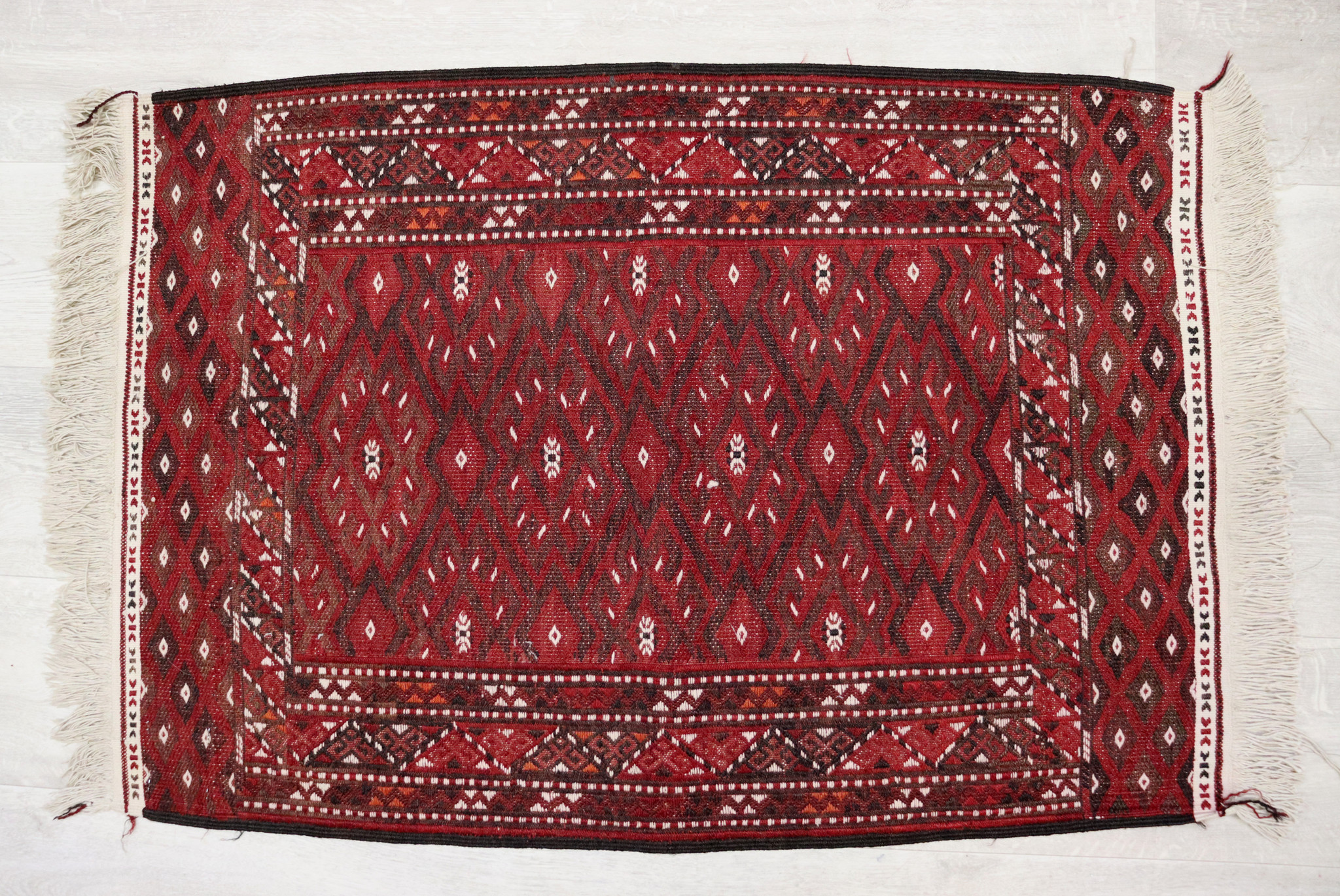 100x70 cm Antik handgewebte Nomaden turkmen yomud Sumakh kelim  No: -  788