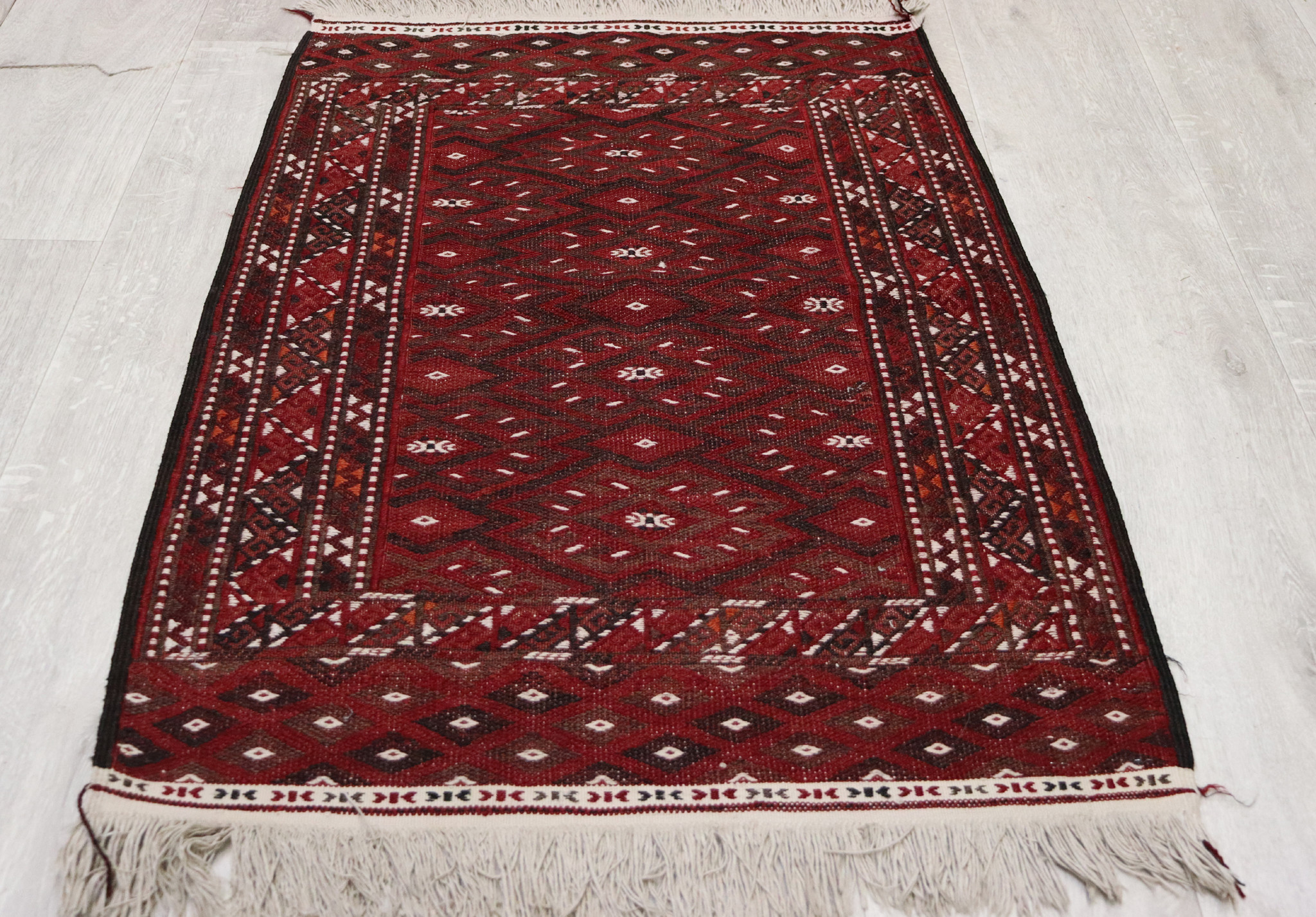 100x70 cm Antique rare oriental Fine  nomadic turkmen yomud Sumakh Kilim rug No: -  788