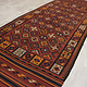 360x140  cm antique Mokari runner kilim in natural dyes from South East Afghanistan. No: MQ