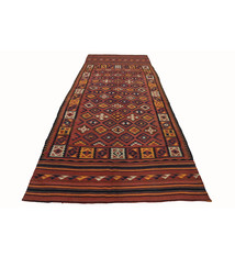 360x140  cm Antik handgewebte Nomaden Mokur kelim  No: MQ