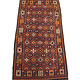 360x140  cm antique Mokari runner kilim in natural dyes from South East Afghanistan. No: MQ