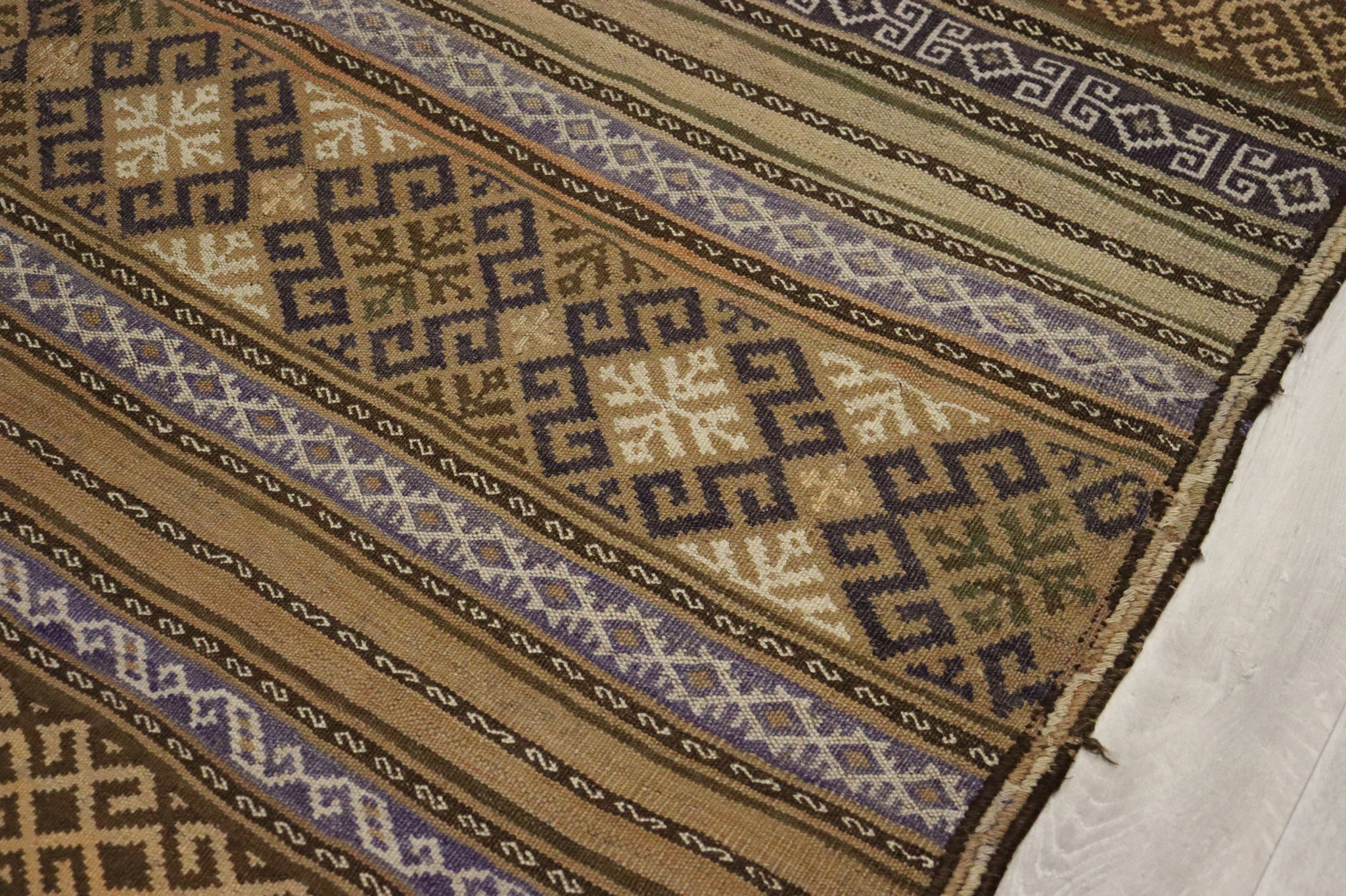 345x165 cm Afghan natural colors nomadic Sarma Kilim rug  No:  475