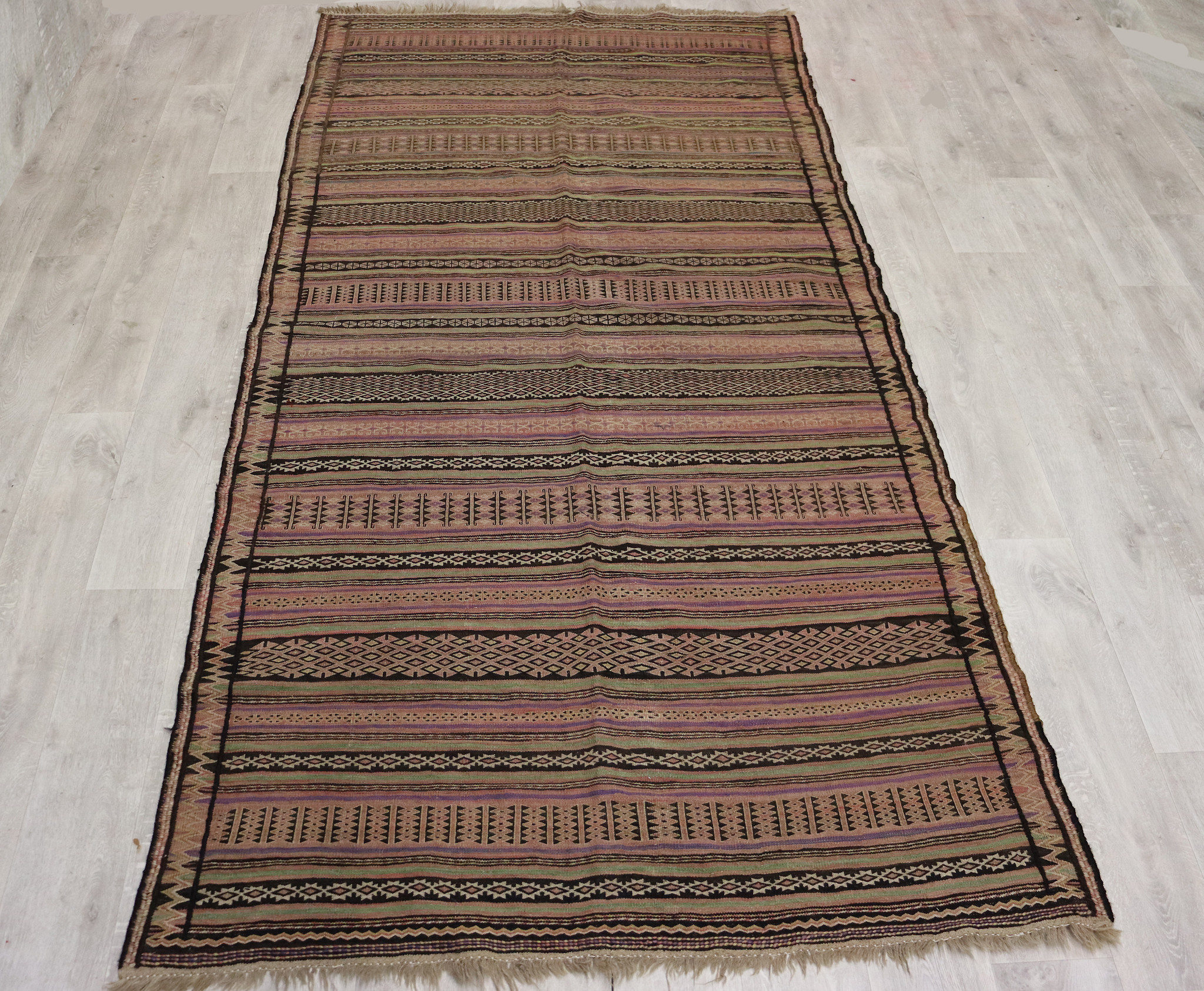 320x158  very rare oriental Fine nomadic Mashhadi Kilim rug No: 65