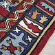 120x77 cm vintage orient Decke Wandbehang Bettdecke betttagesdecke sumakh Kashmir  - 22/6