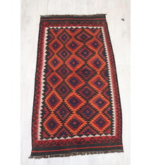 200x110 cm  oriental Handmade nomadic  kilim from north Afghanistan No:12