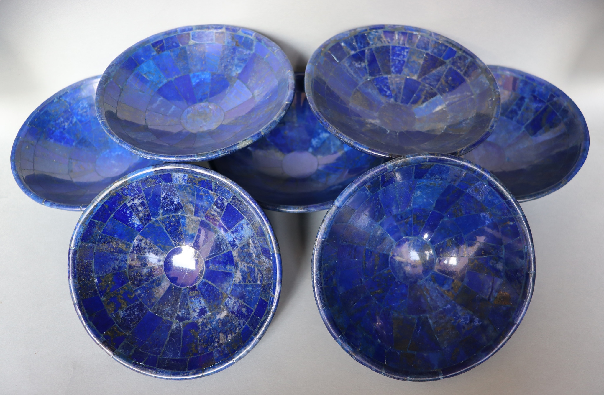 13 cm diameter Hand Crafted stunning genuine Natural High Quality Lapis Lazuli Gemstone Bowl cup from Afghanistan S/23