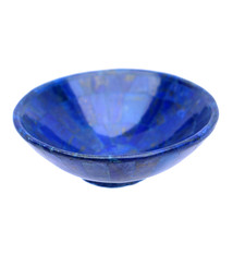 13 cm diameter Hand Crafted stunning genuine Natural High Quality Lapis Lazuli Gemstone Bowl cup from Afghanistan S/23