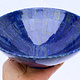 20 cm diameter Hand Crafted  Lapis Lazuli Gemstone Bowl cup from Afghanistan With zigzag edge M/23