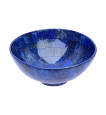 20 cm ⌀ Extravagant Royal blau echt Lapis lazuli Schale Teller  aus Afghanistan  M/23