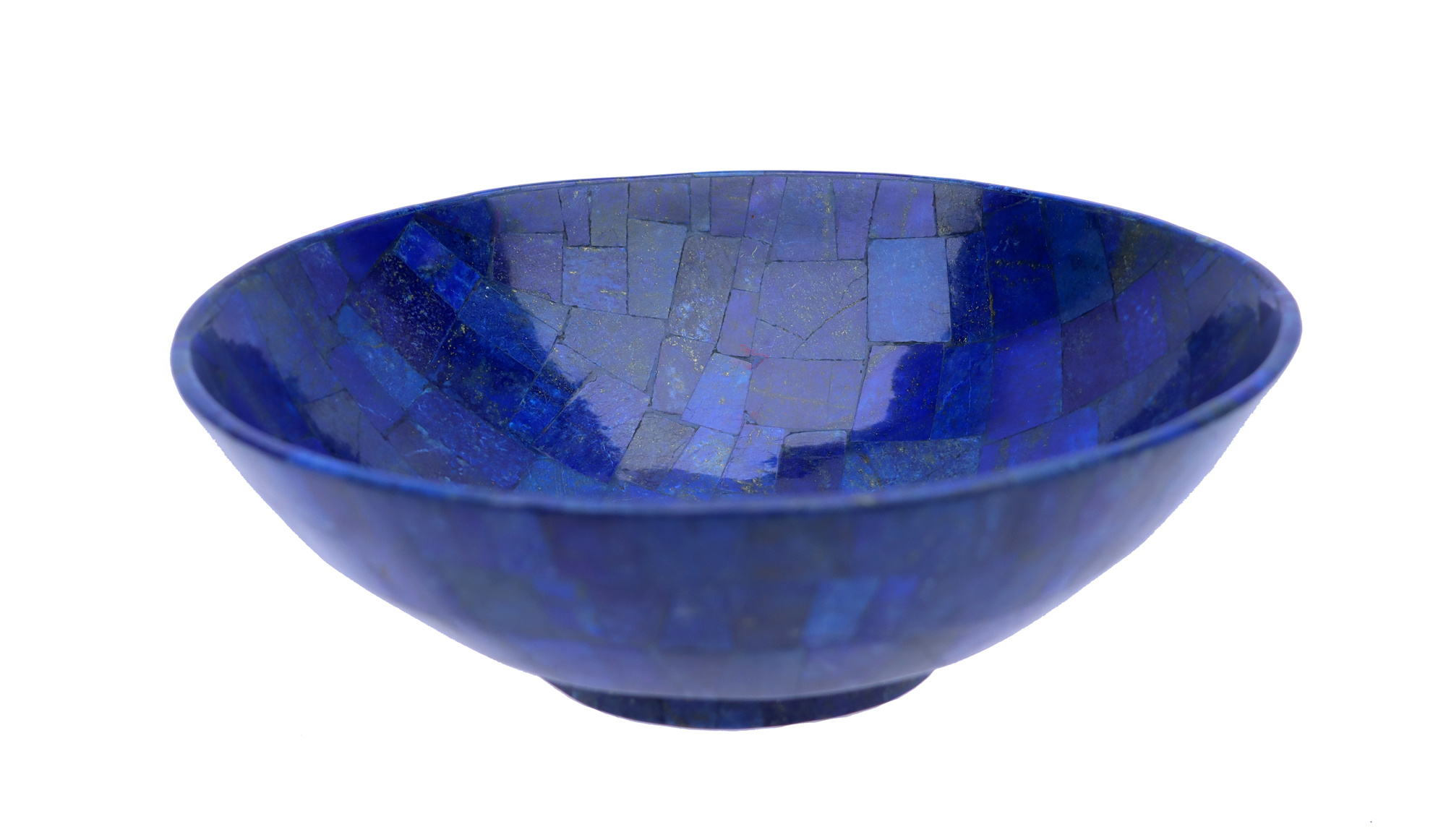 26 cm diameter Hand Crafted  Lapis Lazuli Gemstone Bowl cup from Afghanistan  L/23