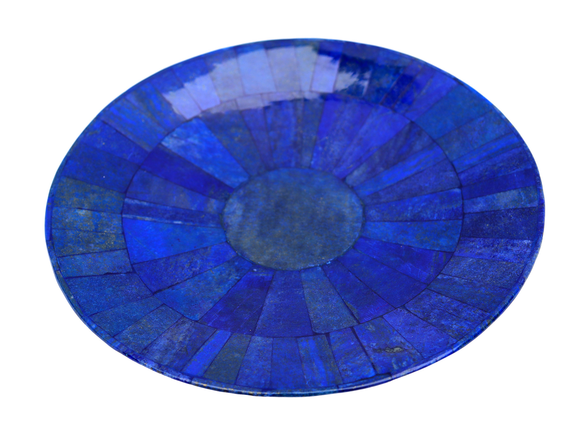 25 cm ⌀ Extravagant Royal blau echt Lapis lazuli Schale Teller  aus Afghanistan 23 Teller