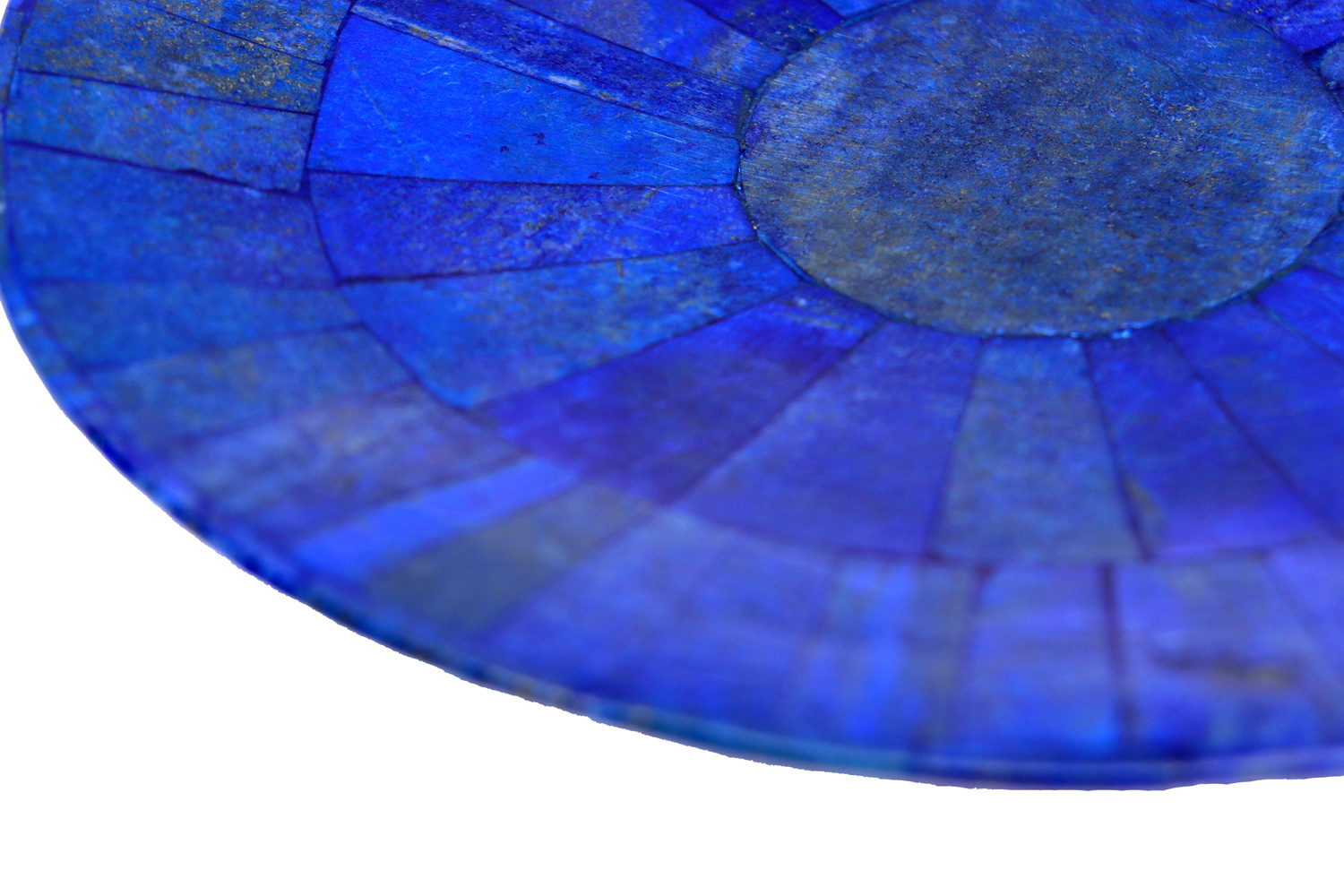 25 cm ⌀ Extravagant Royal blau echt Lapis lazuli Schale Teller  aus Afghanistan 23 Teller