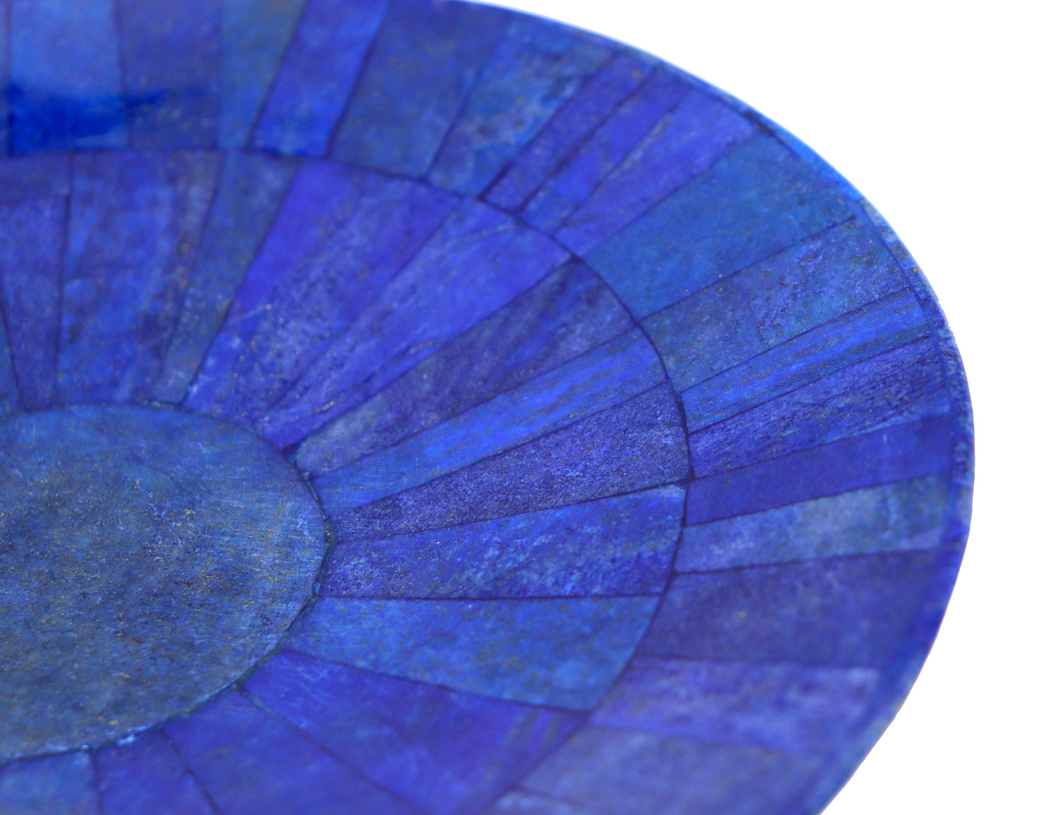 25 cm ⌀ Extravagant Royal blau echt Lapis lazuli Schale Teller  aus Afghanistan 23 Teller