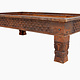 153x90 cm cm antique-look orient colonial solid wood hand-carved  table  Coffee Table   from Afghanistan nuristan 23-BB