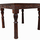 100x100  cm solid wood hand-carved table dining table from Afghanistan nuristan