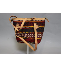 seltener Handgefertigte Leder und kelim Frauen schultertasche Tasche damen umhängetasche handtasche shopper aus Kabul Afghanistan Nr:23-1