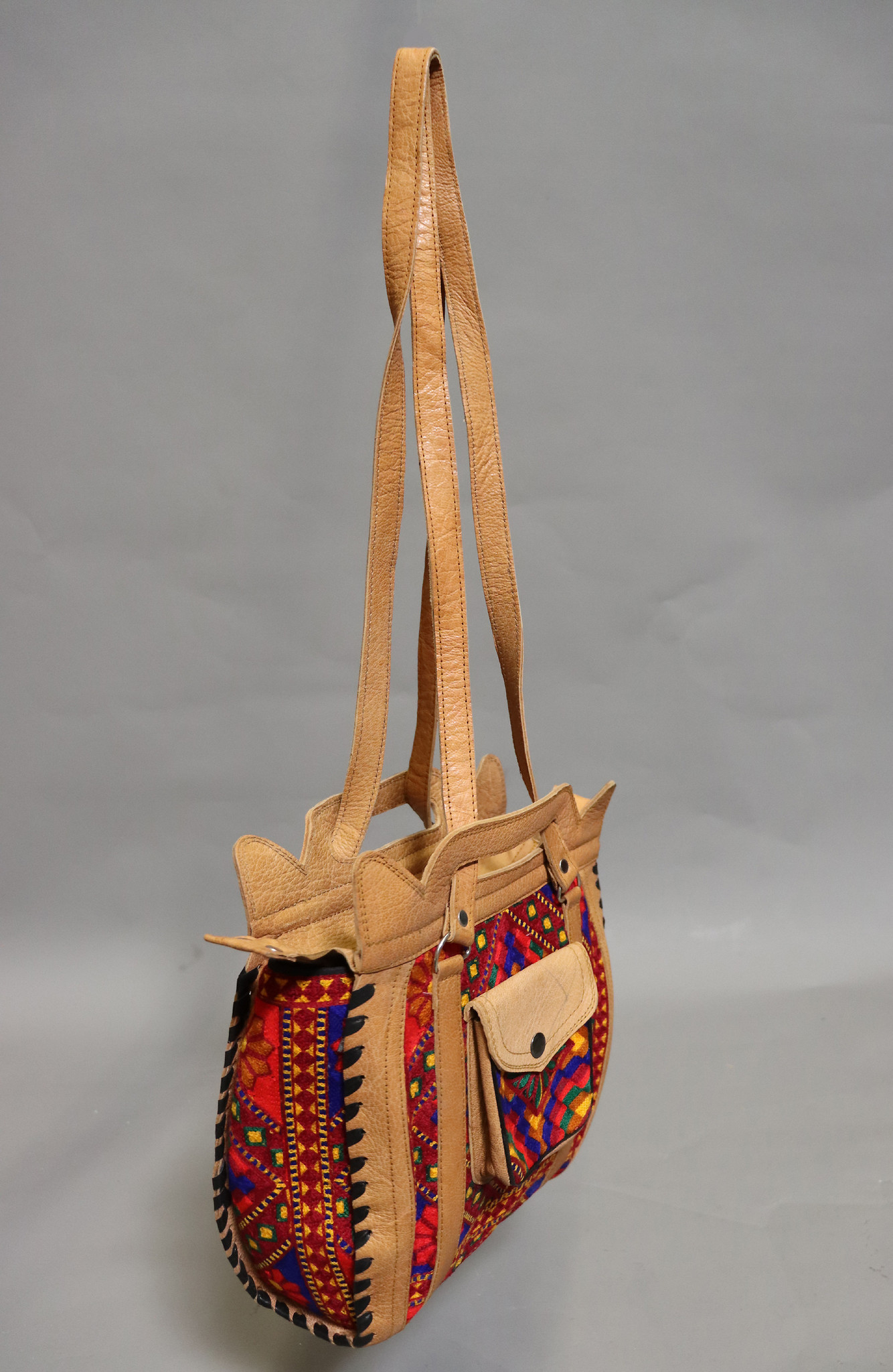 seltener Handgefertigte Leder und Suzani Frauen schultertasche Tasche damen umhängetasche handtasche shopper aus Kabul Afghanistan Nr:23-4