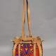 Rare Handmade Leather and Suzani Women's Shoulder Bag handbag shopper from Kabul Afghanistan No:23-4