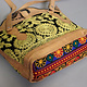 seltener Handgefertigte Leder und Suzani Frauen schultertasche Tasche damen umhängetasche handtasche shopper aus Kabul Afghanistan Nr:23-5