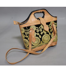 seltener Handgefertigte Leder und Suzani Frauen schultertasche Tasche damen umhängetasche handtasche shopper aus Kabul Afghanistan Nr:23-5