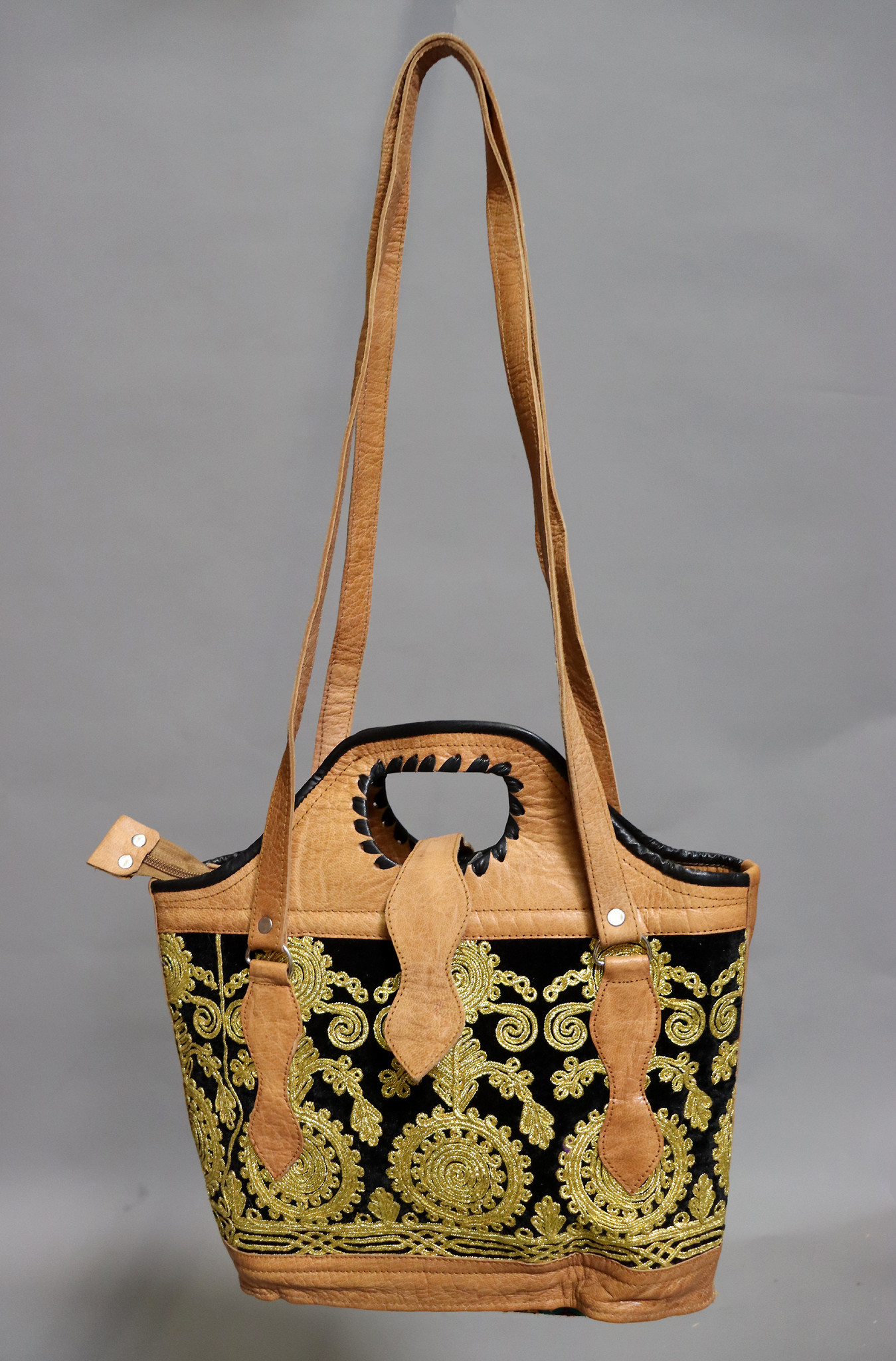 seltener Handgefertigte Leder und Suzani Frauen schultertasche Tasche damen umhängetasche handtasche shopper aus Kabul Afghanistan Nr:23-5