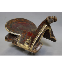 Antique islamic turkmen ottoman wooden painted horse saddle pferde Sattel  Nr:Walid