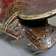 Rare Antique islamic Turkish Ottoman or  Uzbek turkmen polychrome lacquer Wooden horse Saddle 17th/18th century No: walid