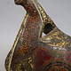 Rare Antique islamic Turkish Ottoman or  Uzbek turkmen polychrome lacquer Wooden horse Saddle 17th/18th century No: walid