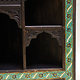 antique-look Hand carved solid wood Hand Carved orient vintage wooden  corner cabinet bookshelf  corner shelf from Afghanistan Nuristan 23/B