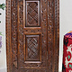 Massivholz handgeschnitzte Schrankwand Hochschrank Regalwand Regal Schrank hochregal Flurschrank Nuristan Afghanistan 23/A