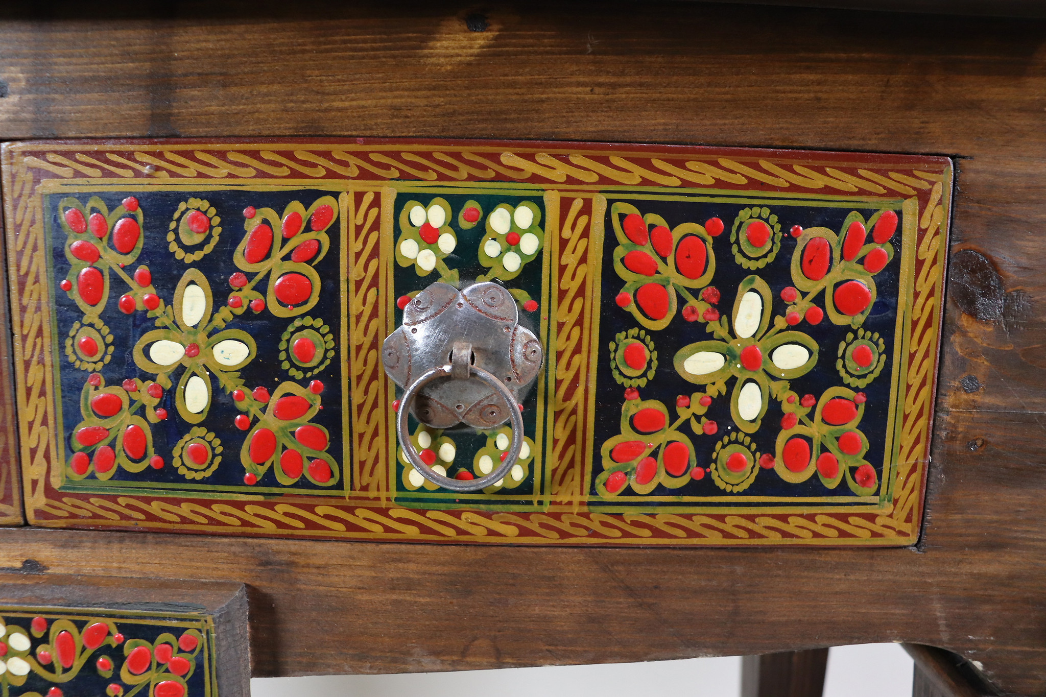 antique-look Hand Carved orient vintage wooden dressing table  console table  from Afghanistan Nuristan NR/PJ