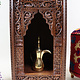 antique-look Hand Carved orient vintage wooden Cabinet dresser hall cabinet Tallboy Tall Cabinet from Afghanistan Nuristan 23/B