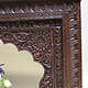 antique-look Hand Carved orient vintage wooden dressing table  console table lowboard  Nuristan