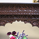 antique-look Hand Carved orient vintage wooden dressing table  console table lowboard  Nuristan