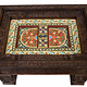 80x60 cm cm antique-look orient colonial solid wood hand-carved  table  Coffee Table   from Afghanistan nuristan 23-4